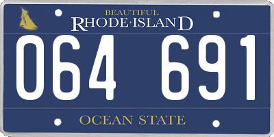 RI license plate 064691