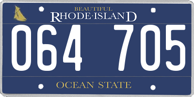 RI license plate 064705