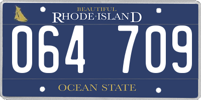 RI license plate 064709