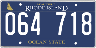 RI license plate 064718