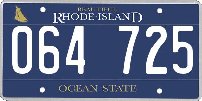 RI license plate 064725
