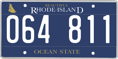 RI license plate 064811