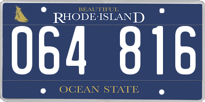 RI license plate 064816