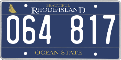RI license plate 064817