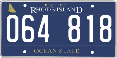 RI license plate 064818