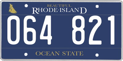 RI license plate 064821