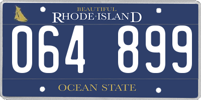 RI license plate 064899