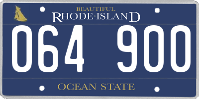 RI license plate 064900