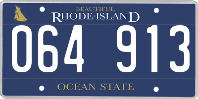 RI license plate 064913