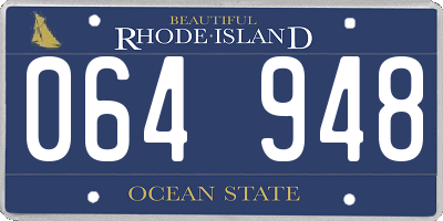 RI license plate 064948