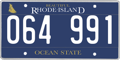 RI license plate 064991