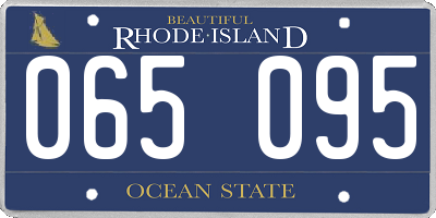 RI license plate 065095