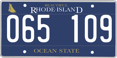 RI license plate 065109