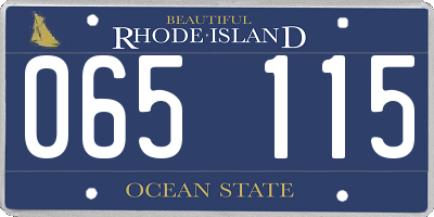 RI license plate 065115