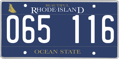 RI license plate 065116