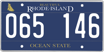 RI license plate 065146