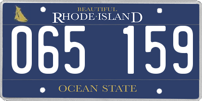 RI license plate 065159