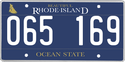 RI license plate 065169