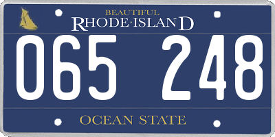 RI license plate 065248