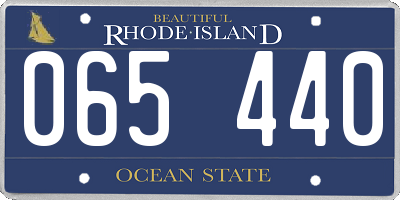 RI license plate 065440
