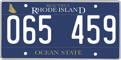 RI license plate 065459