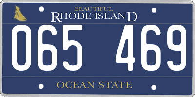 RI license plate 065469