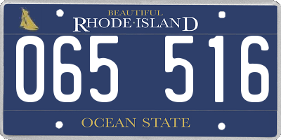 RI license plate 065516