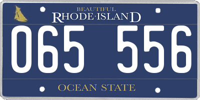 RI license plate 065556