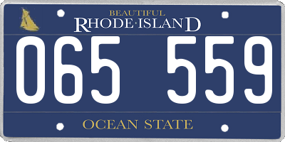 RI license plate 065559
