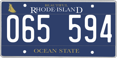 RI license plate 065594