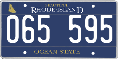RI license plate 065595