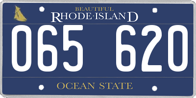 RI license plate 065620