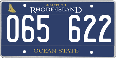 RI license plate 065622