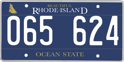 RI license plate 065624