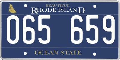 RI license plate 065659