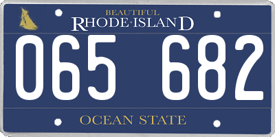 RI license plate 065682