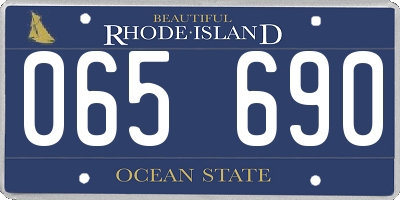 RI license plate 065690
