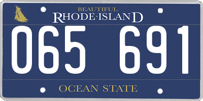 RI license plate 065691