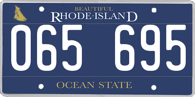 RI license plate 065695