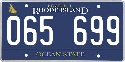 RI license plate 065699