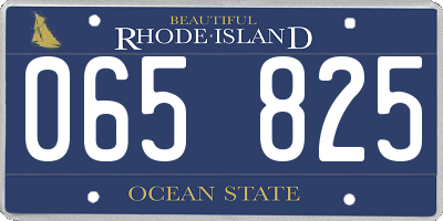 RI license plate 065825