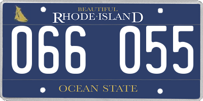 RI license plate 066055