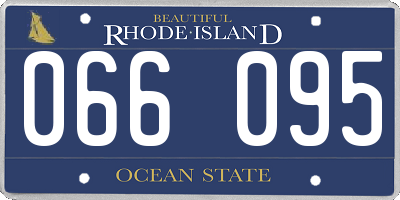 RI license plate 066095