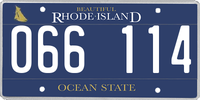 RI license plate 066114