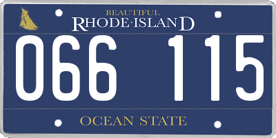 RI license plate 066115