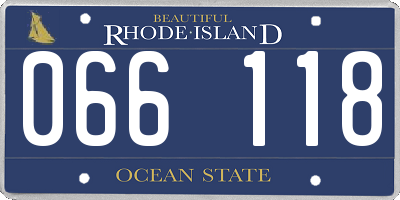 RI license plate 066118
