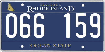 RI license plate 066159