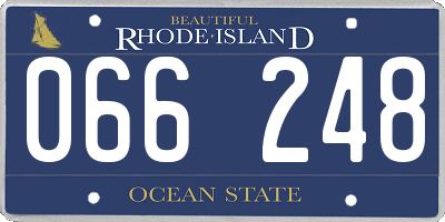 RI license plate 066248