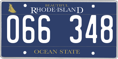 RI license plate 066348
