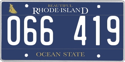 RI license plate 066419